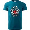 Bowling komiks - Klasické pánske tričko vyššej gramáže - 2XL ( Petrolejová )