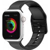 AppleKing jednofarebný silikónový remienok pre Apple Watch Ultra 49mm / 46mm / 45mm / 44mm / 42mm - čierny - možnosť vrátiť tovar ZADARMO do 30tich dní