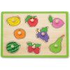 Viga detské puzzle s úchytmi Ovocie 30x23