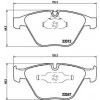 Sada brzdových platničiek kotúčovej brzdy BREMBO P 06 046