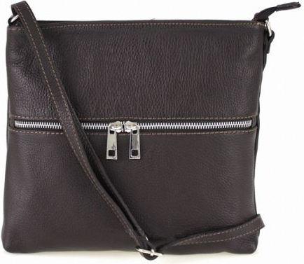 Kabelka Florenc crossbody tmavo hnedá