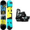 Raven Gravy junior mini detský snowboard + Gravity Cosmo viazanie - 100 cm + XS (EU 28-31)