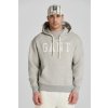 MIKINA GANT HEATHER GRAPHIC HOODIE GREY MELANGE