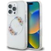 Guess IML kvetinový kryt s venčekom a MagSafe na iPhone 16 Pro (GUHMP16LHFWFCT) - priehľadný