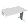 Rokovací stôl Flex, 120x75,5x80 cm, biely/kov