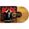 AC/DC Live atRiver Plate 50th Anniversary Gold Color Vinyl 3 LP