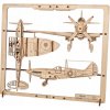 UGEARS 3D puzzle Fighter Aircraft 2,5D 47 ks