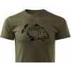Tričko ForestMax Tričko FORESTMAX s potlačou ryby pre rybára s krátkym rukávom veľ. 3XL
