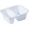 DUNI Duni krabička 2-dielna White - Side dish, PP, 138x114x53 mm (480 ks)