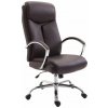 Kancelárske kreslo Vaud z umelej kože, hnedá