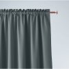 Záves jednofarebný tmavosivý s riasiacou páskou sivá Šírka 140 cm | Dĺžka 250 cm