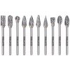 Karnasch 8703810 | Sada karbidových fréz, 10ks, ø6mm, stopka ø3mm, celková dĺžka 50mm