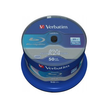 Verbatim BD-R 25GB 6x, 50ks