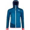 Dámska zimná bunda Ortovox Sw Col Becchei Hybrid Jkt W Veľkosť: L / Farba: modrá