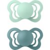BIBS Couture ortodontické cumlíky z prírodného kaučuku 2ks - veľkosť 2 (Nordic Mint / Island Sea)