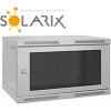 SOLARIX Nástenný rozvádzač SENSA 6U 400mm, sklo 83000081L