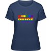 Premium Pride Tričko Dúhový dizajn Pride Námornícka