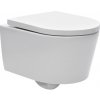 WC závesné SAT Brevis vrátane dosky softclose, zadný odpad SATBRE010RREXP