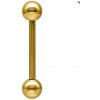 Wildcat Titanium Straight Barbell Gold Veľkosť: 1,6 × 18 × 5 mm