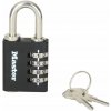 Šifrovací zámok so 4 číslicami a núdzovým kľúčom 7641EURDBLK Masterlock