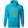 Narodeniny - 40x pivo - Mikina pánska Cape s kapucňou - L ( Svetlý tyrkys )