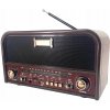 Sieťovo-batériové rádio AM, FM, SW Mahagónové drevo