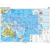 Austrália a Oceánia - mapa (160x120 cm – 1:11500000), nástenná, fóliovaná, lištovaná
