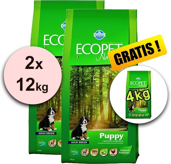 Ecopet dog Puppy Maxi 2 x 12 kg