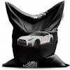 Sablio Sedací vak Nissan GTR 35 Černý - 150x100 cm