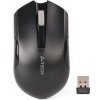 A4tech G3-200NS, V-Track, bezdrátová optická myš, 2.4GHz, 10m dosah, tichá bez klikání, černá