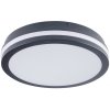 Kanlux Stropné LED svietidlo BENO 24-30W CCT-O-SEG so senzorom grafit pr. 26 cm