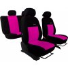 Autopoťahy Elegance ružovo-čierne (velour-velour) Pok-ter