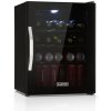 Klarstein Beersafe XL Onyx, chladnička, energet. trieda D, LED, kovové police, sklenené dvere (HEA-BeersafeXL-onyx)