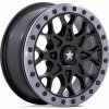MSA OFFROAD WHEELS MSA Offroad Wheels M48 PORTAL BEADLOCK 6x15 4x110 ET38 Satin Black W/ Gray Tint Ring 86