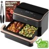 Cosori Dual Blaze TwinFry chytrá horkovzdušná fritéza 10 L, keramika, černá