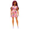 Mattel Barbie Modelka 207 - Šaty so sladkými srdiečkami FBR37