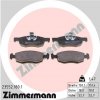 ZIMMERMANN Sada brzdových platničiek kotúčovej brzdy 23552.180.1