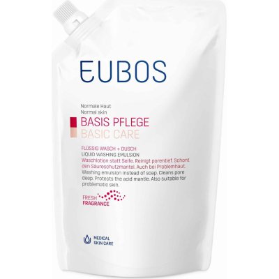 Eubos Basic Skin Care Red umývacia emulzia náhradná náplň (Physiological pH, Free from Alkaline Soap) 400 ml