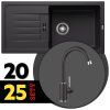 BLANCO SET 11-D 25 FAVUM XL 6 S + MIDA čierna