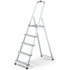 Jednostranný hliníkový rebrík 5 schodov HOME + hák (max.125 kg)