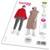 Strih Burda 5880 - Sveter s rolákom, svetrové šaty