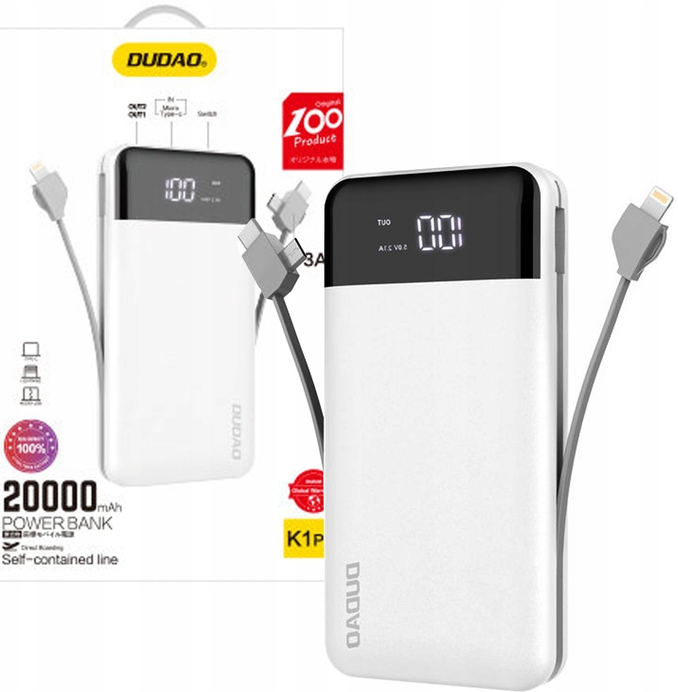 Dudao K9Pro 20000mAh White