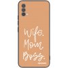 Picasee silikonový černý obal pro Motorola Moto E40 - Boss Mama