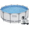 Bestway 16420PFKCS Bazén Steel Pro Max 3,66 x 1,22 m s pieskovou filtráciou KRYSTAL CLEAR 6000 l/hod se solinátorom QX2100