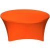 TENTino Elastický obrus STANDARD na okrúhly stôl 122 cm Farba obrusu: ORANŽOVÁ / ORANGE