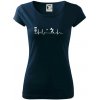 EKG disc golf - Dámske tričko Pure - XL ( Tmavomodrá (veľmi tmavá - skoro čierna) )