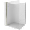 MEXEN/S - Kioto L Sprchová zástena WALK-IN 90 x 200, prúžky, zlatá 800-090-103-50-09