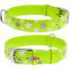 COLLAR Obojok kožený s hviezdami Glamour