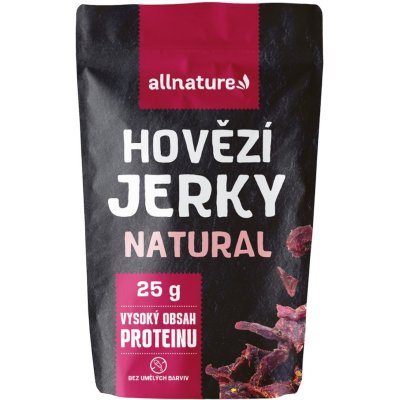 Allnature Beef Jerky, Natural, 25 g
