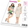 Strih Burda 6322 - Tunikové šaty, tričkové šaty